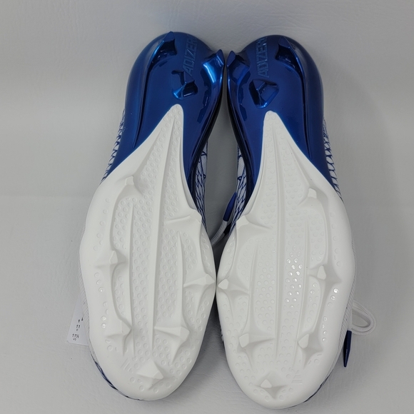 adidas Mens Size 12.5 ADIZERO ELECTRIC II Football Cleats Royal Blue IH8569 New - Picture 7 of 10